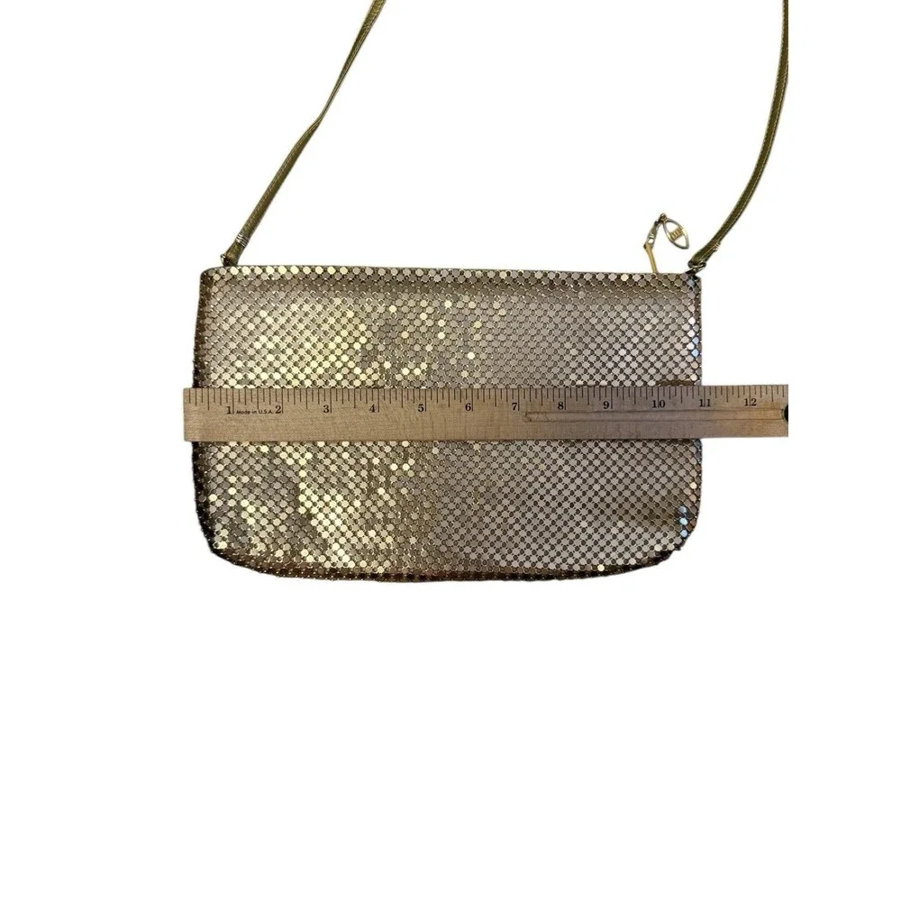Vintage Gold Tone Metal Mesh Evening‎ Shoulder Bag & Zipper Closure Hong Kong